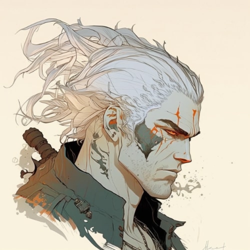 geralt-of-rivia-art-style-of-aiartes