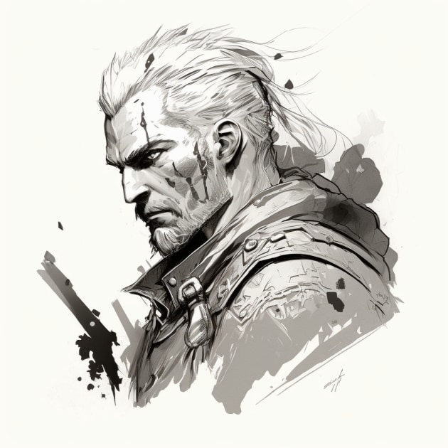 geralt-of-rivia-art-style-of-akihiko-yoshida