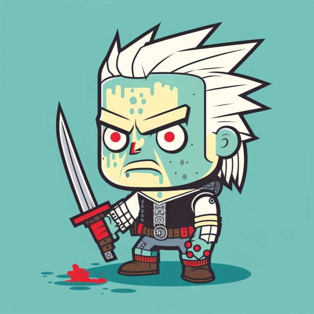 geralt-of-rivia-art-style-of-jon-burgerman