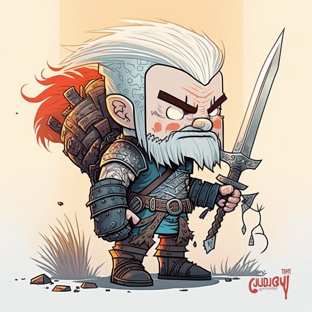 geralt-of-rivia-art-style-of-skottie-young