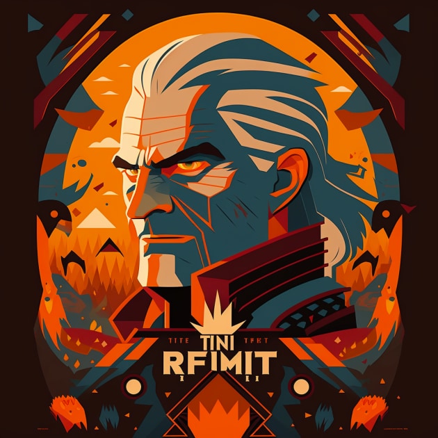 geralt-of-rivia-art-style-of-tom-whalen