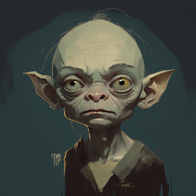 gollum-art-style-of-amy-earles