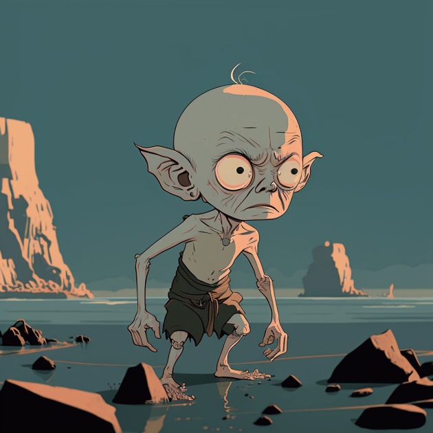 gollum-art-style-of-mamoru-hosoda