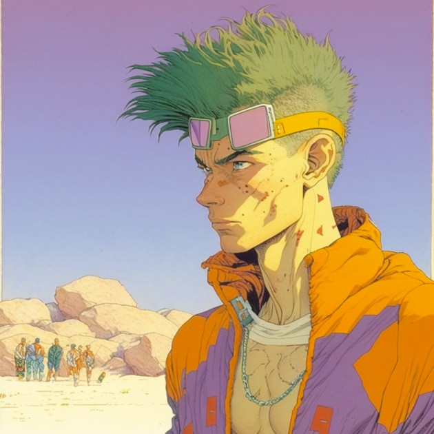 gon-freecss-art-style-of-jean-giraud