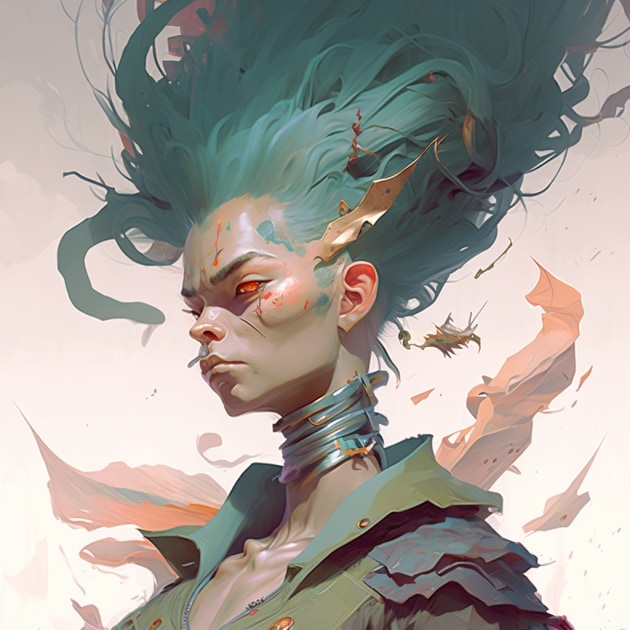 gon-freecss-art-style-of-peter-mohrbacher