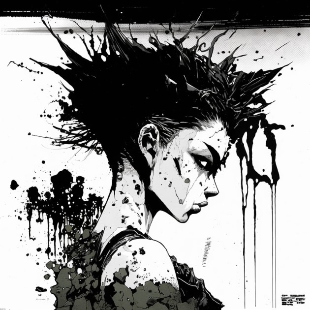 gon-freecss-art-style-of-sergio-toppi