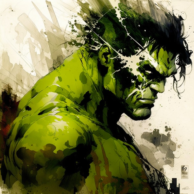 hulk-art-style-of-yoshitaka-amano