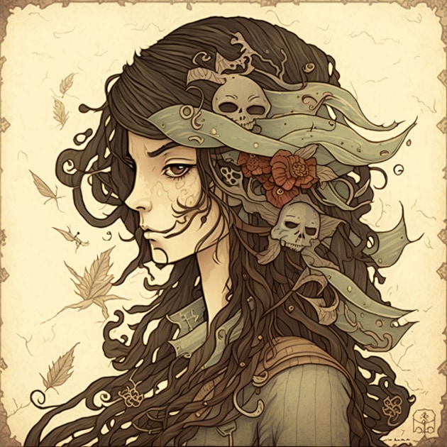 jack-sparrow-art-style-of-audrey-kawasaki