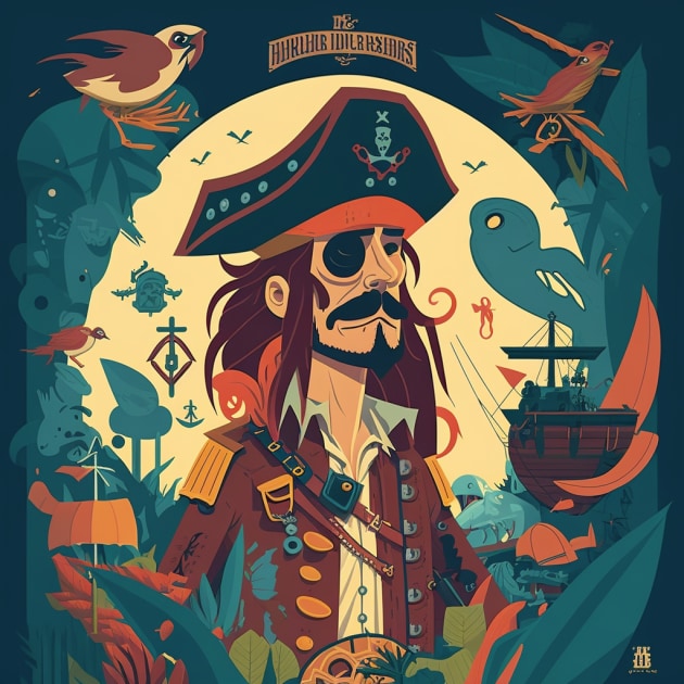 jack-sparrow-art-style-of-josh-agle