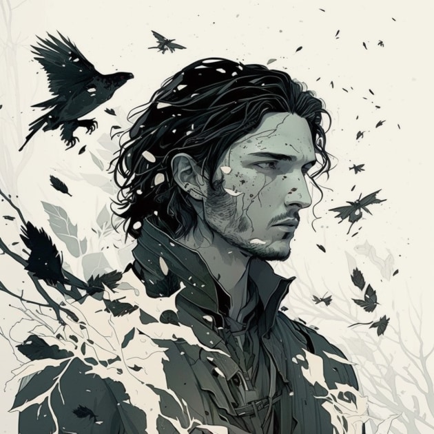 jon-snow-art-style-of-aiartes