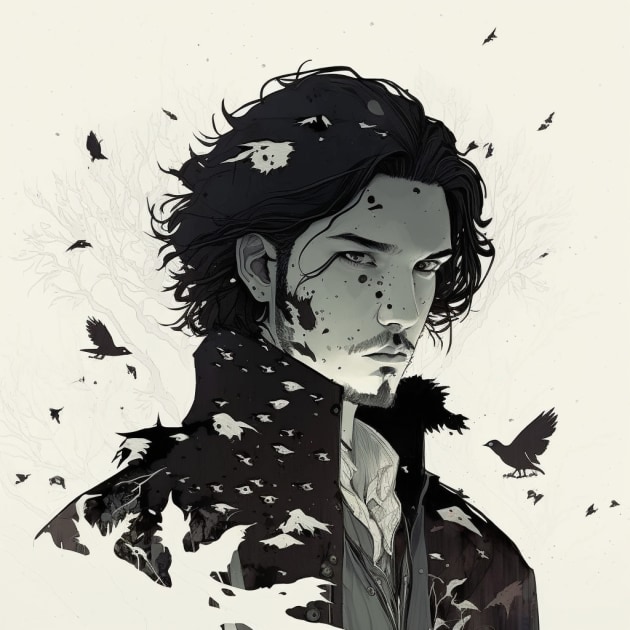 jon-snow-art-style-of-aiartes