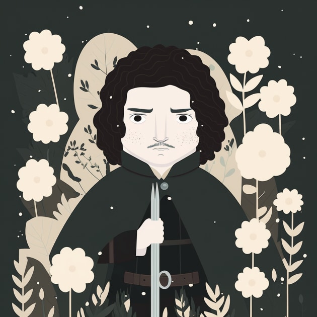 jon-snow-art-style-of-amy-earles