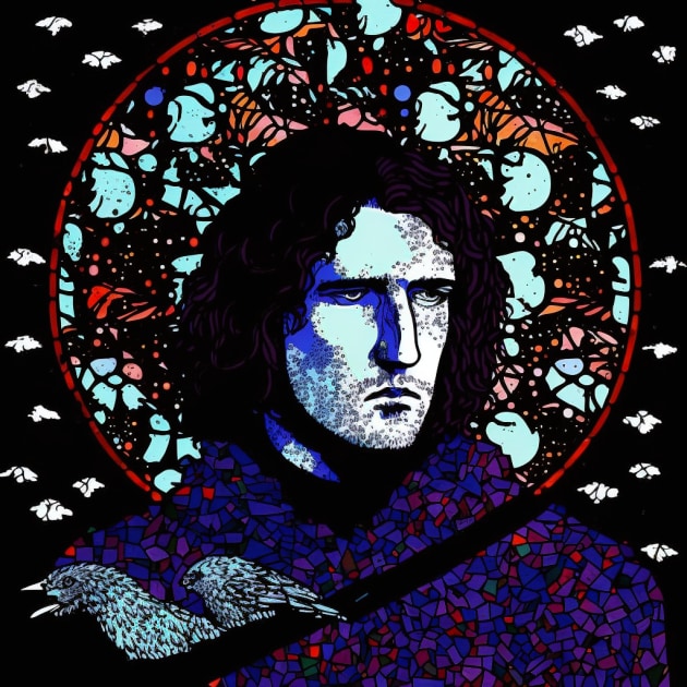 jon-snow-art-style-of-harry-clarke