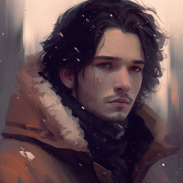 jon-snow-art-style-of-ilya-kuvshinov