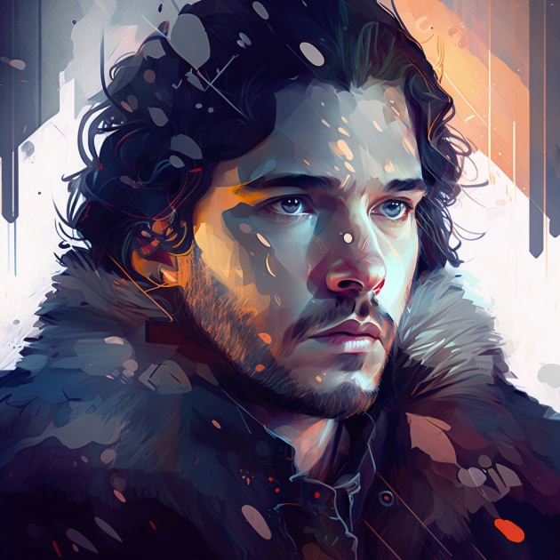 jon-snow-art-style-of-lois-van-baarle