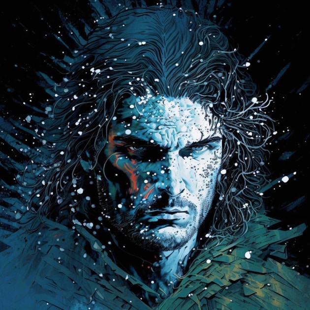 jon-snow-art-style-of-philippe-druillet