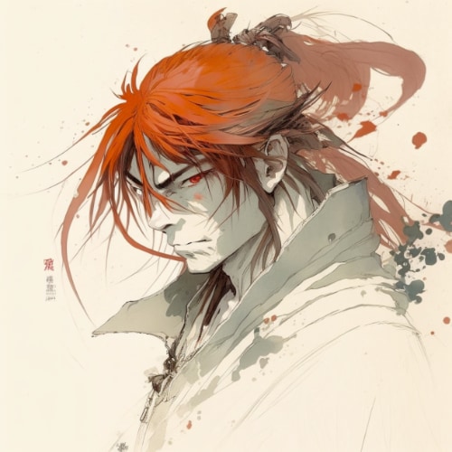 kenshin-himura-art-style-of-claire-wendling