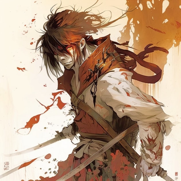 kenshin-himura-art-style-of-greg-tocchini