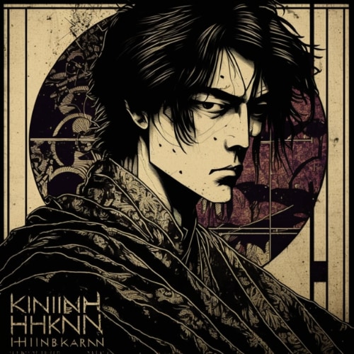 kenshin-himura-art-style-of-harry-clarke