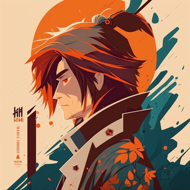 kenshin-himura-art-style-of-tom-whalen