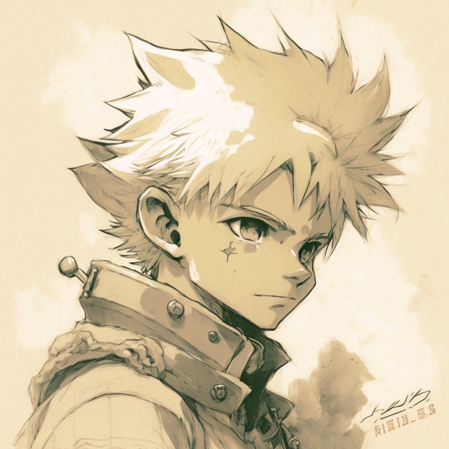 killua-zoldyck-art-style-of-akihiko-yoshida