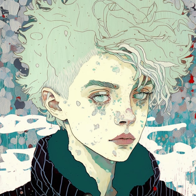 Killua Zoldyck in the Art Style of Hope Gangloff