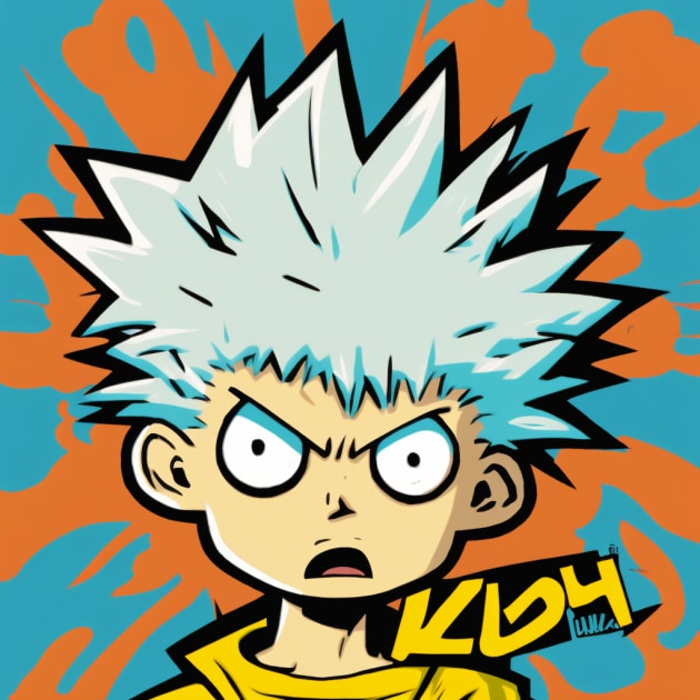 killua-zoldyck-art-style-of-jon-burgerman