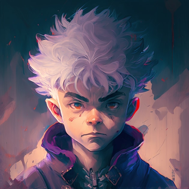 killua-zoldyck-art-style-of-lois-van-baarle