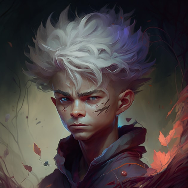 killua-zoldyck-art-style-of-peter-mohrbacher