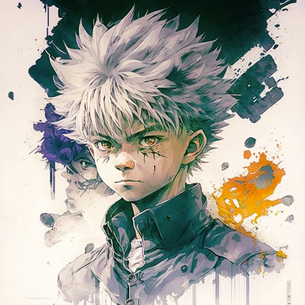 killua-zoldyck-art-style-of-yoshitaka-amano