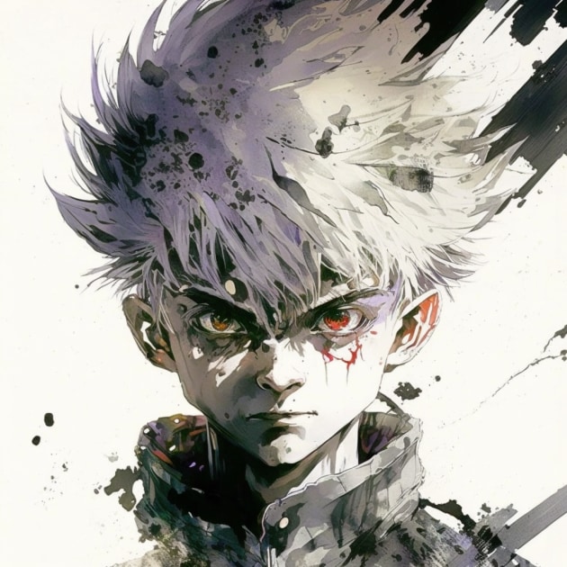 killua-zoldyck-art-style-of-yoshitaka-amano