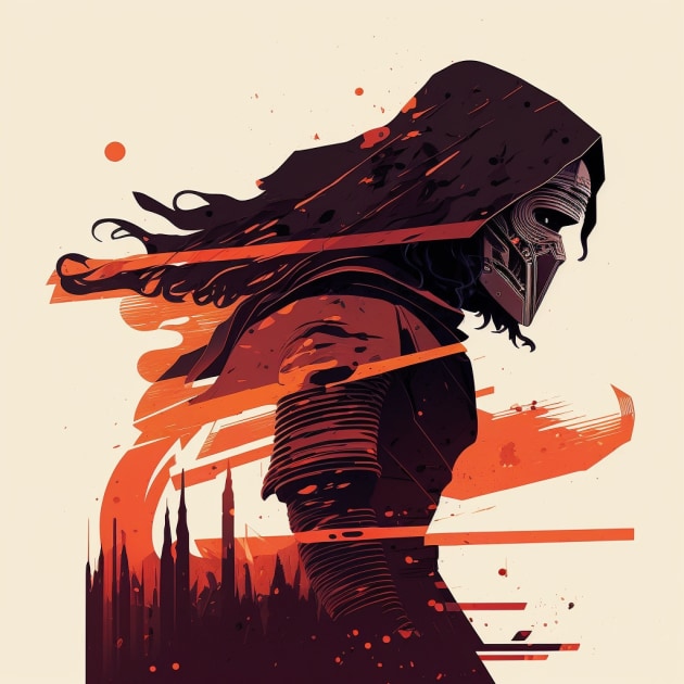 kylo-ren-art-style-of-keith-negley