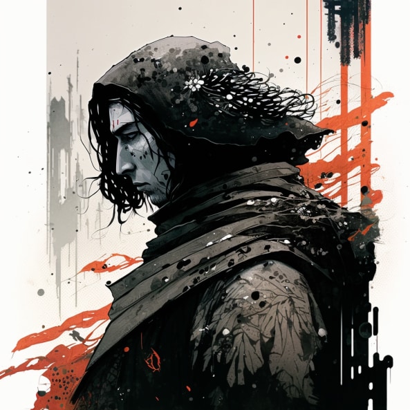 kylo-ren-art-style-of-sergio-toppi