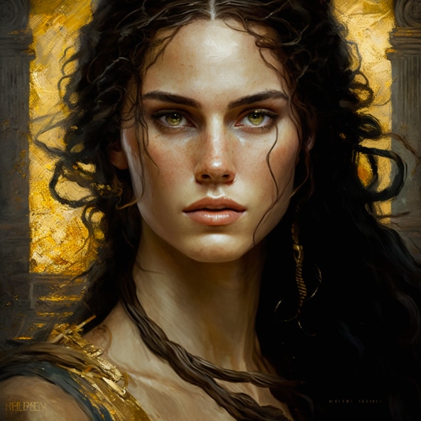 lara-croft-art-style-of-gustav-klimt