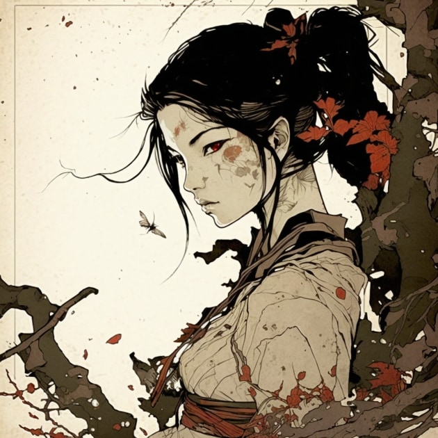 lara-croft-art-style-of-takato-yamamoto