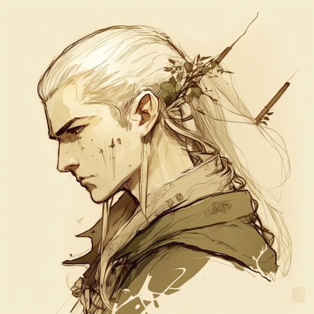 legolas-art-style-of-akihiko-yoshida