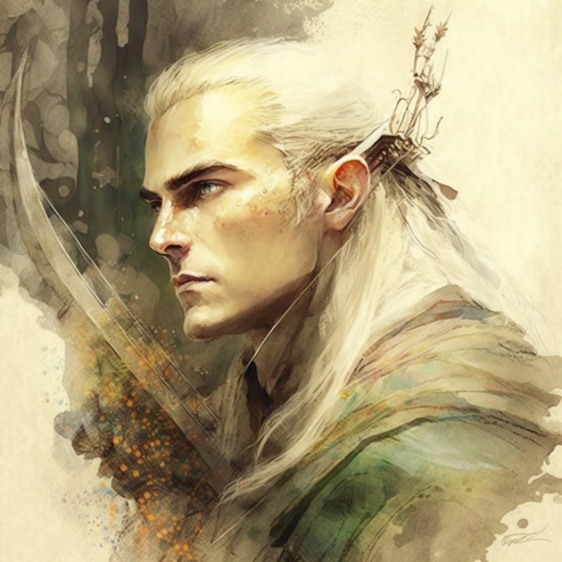 legolas-art-style-of-william-timlin