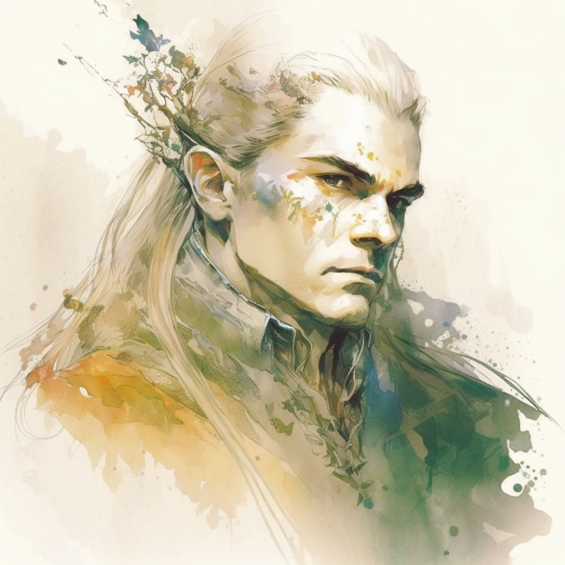 legolas-art-style-of-yoshitaka-amano