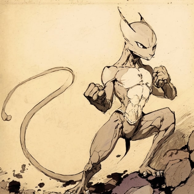 mewtwo-art-style-of-heinrich-kley