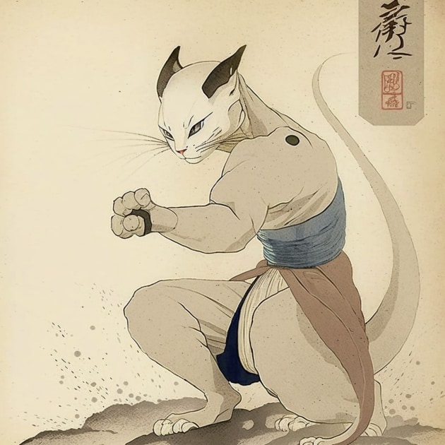 mewtwo-art-style-of-ohara-koson