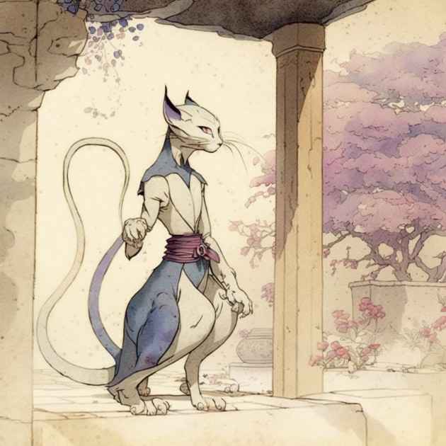 mewtwo-art-style-of-warwick-goble