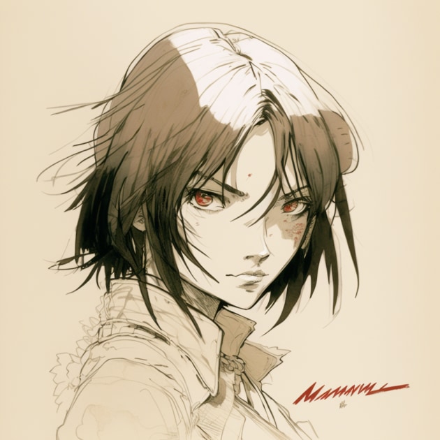 mikasa-ackerman-art-style-of-aiartes