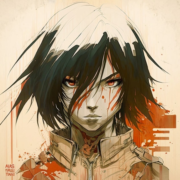 mikasa-ackerman-art-style-of-aiartes