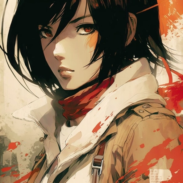 mikasa-ackerman-art-style-of-coby-whitmore