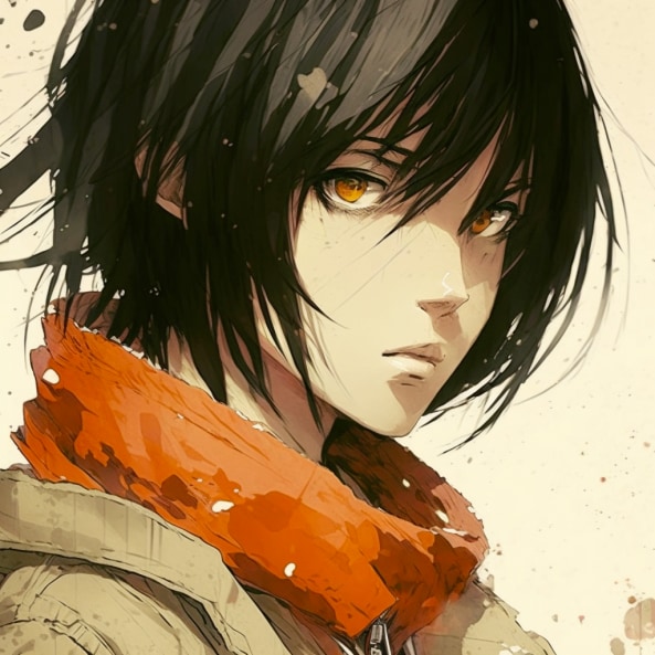 mikasa-ackerman-art-style-of-coby-whitmore