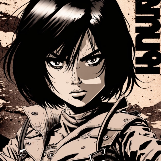 mikasa-ackerman-art-style-of-jack-kirby