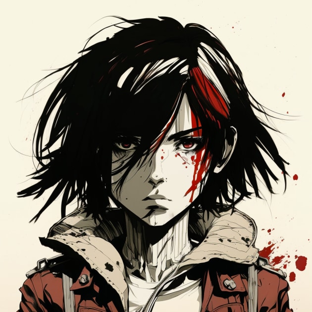 mikasa-ackerman-art-style-of-kaethe-butcher