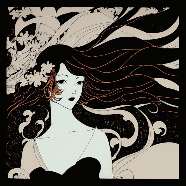 nami-art-style-of-aubrey-beardsley