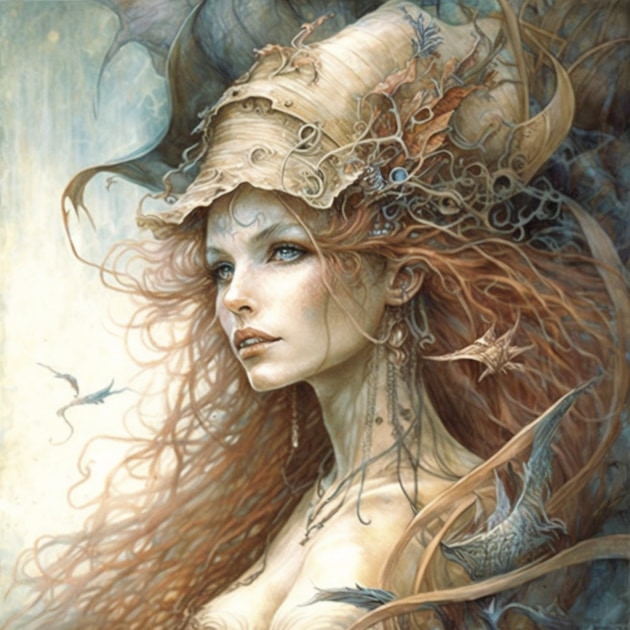 Nami in the Art Style of Brian Froud