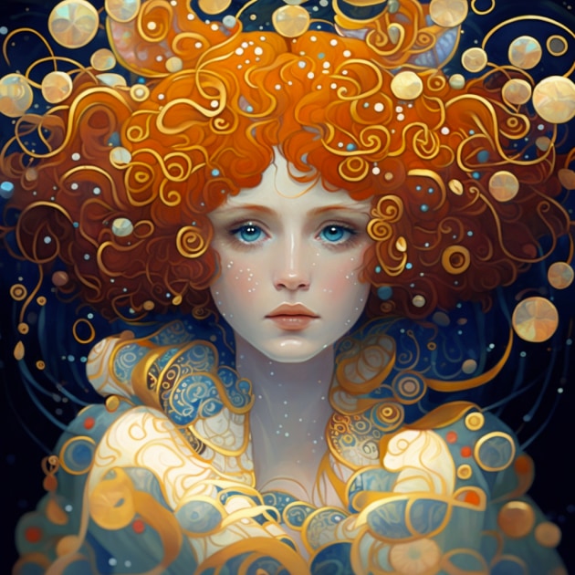 nami-art-style-of-gustav-klimt